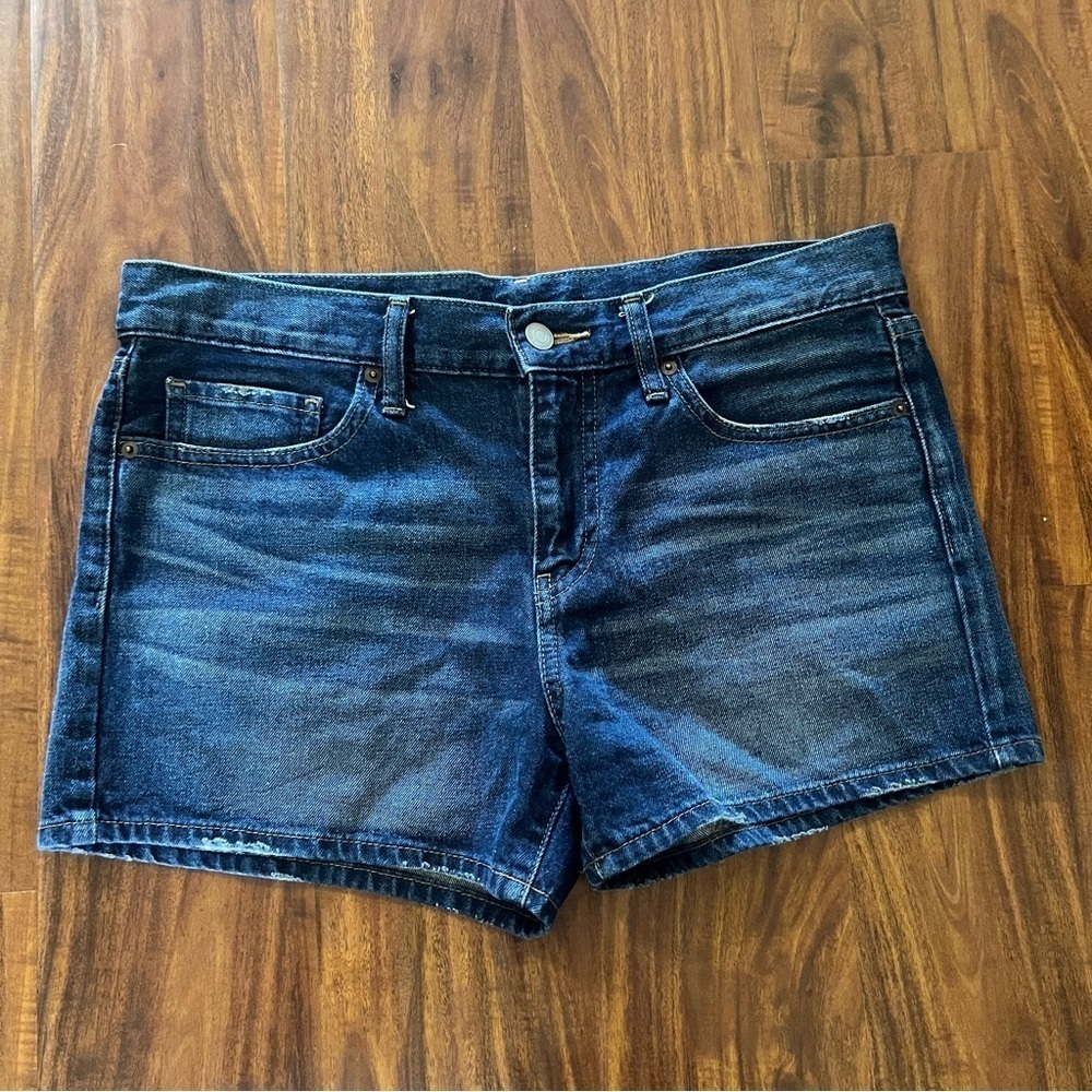 Uniqlo Denim Jean Shorts size 26 Dark Wash